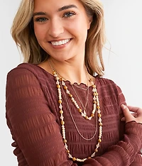 2 Pack Tiered Necklace Set