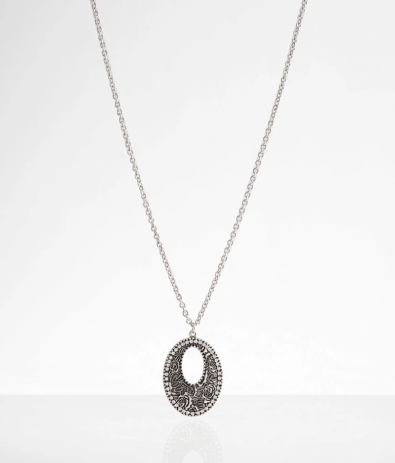 Floral Embossed Necklace