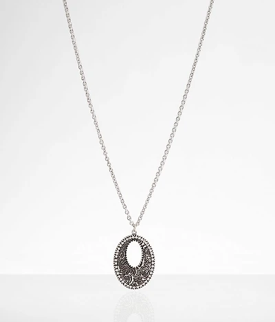 Floral Embossed Necklace