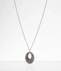 Floral Embossed Necklace