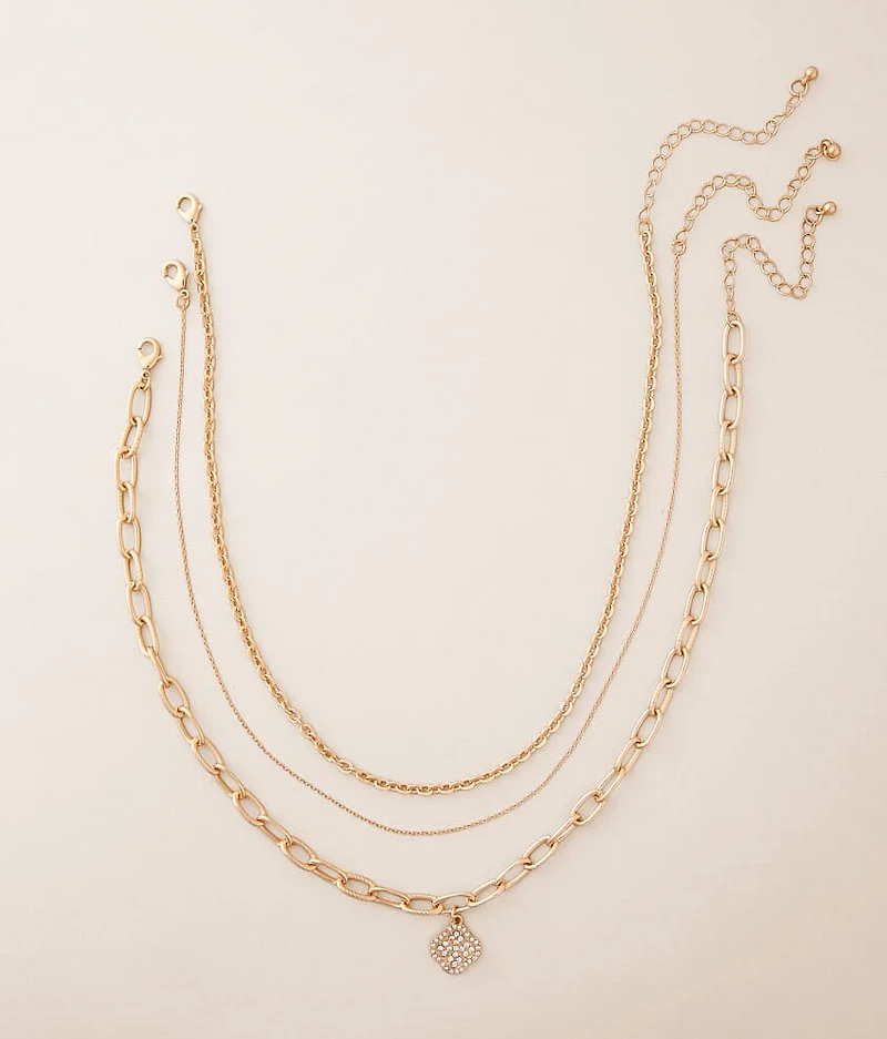 3 Pack Clover Necklace Set
