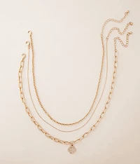 3 Pack Clover Necklace Set