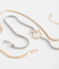 2 Pack Mixed Necklace Set
