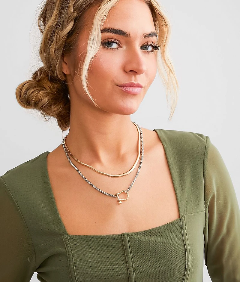 2 Pack Mixed Necklace Set