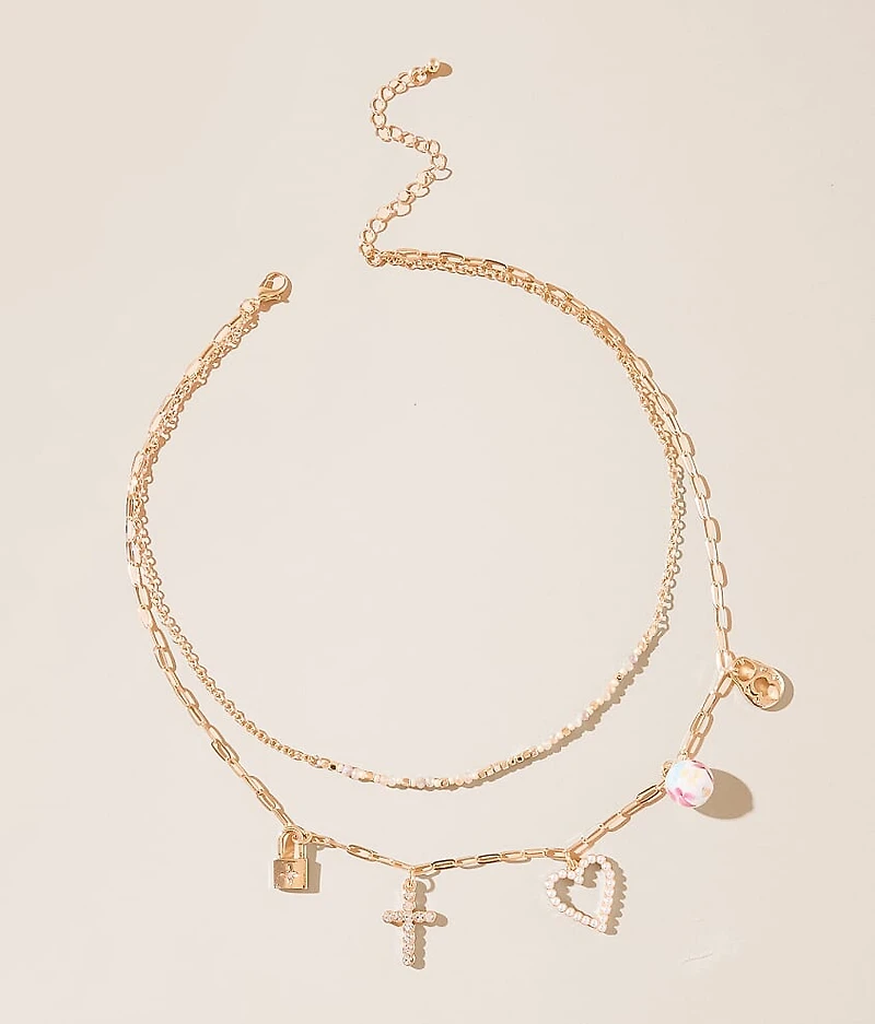 Tiered Charm Necklace