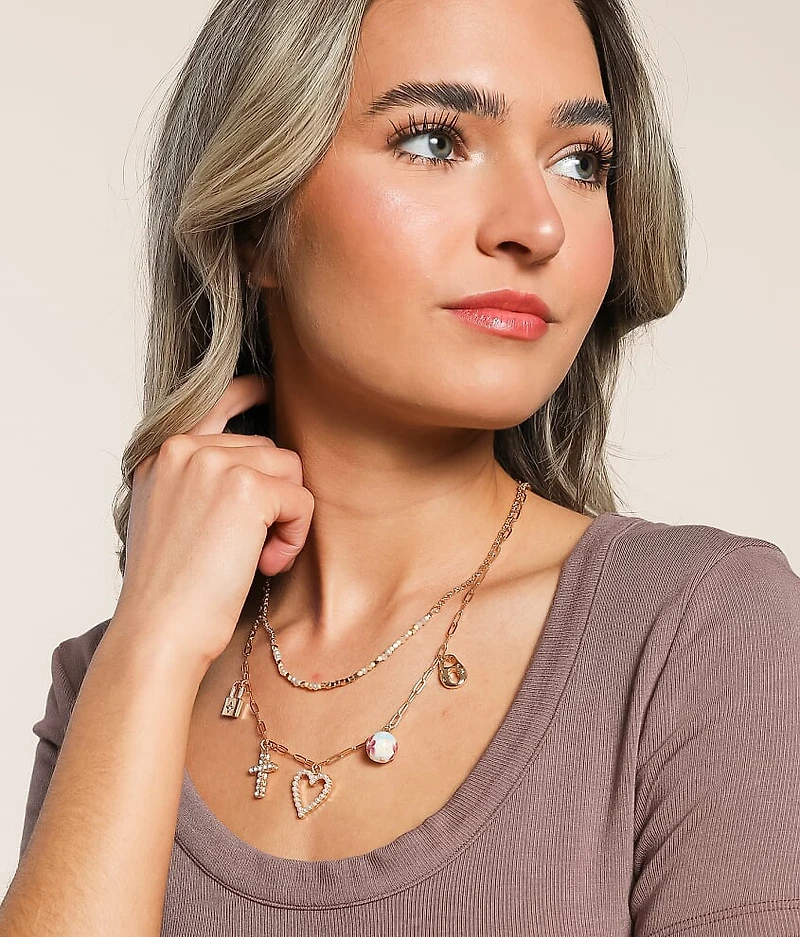 Tiered Charm Necklace