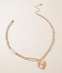 Textured Heart Necklace