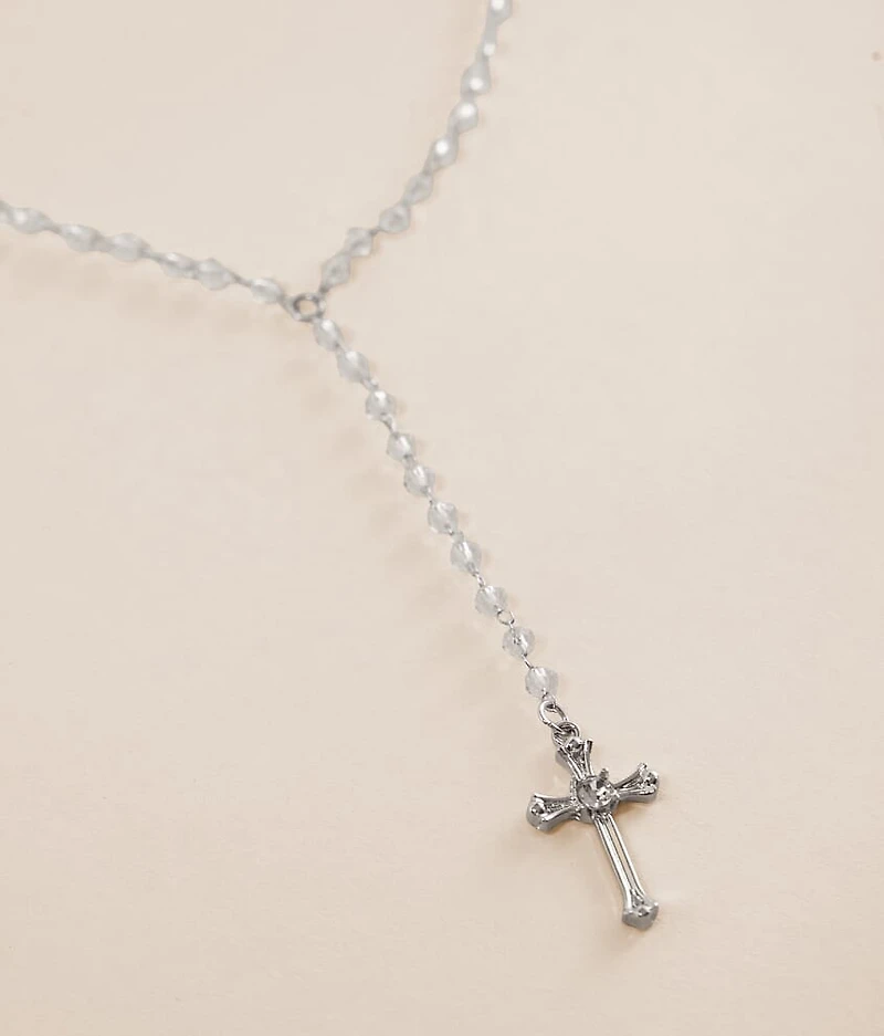 Rhinestone Cross Necklace