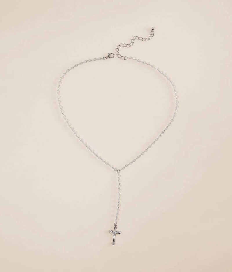 Rhinestone Cross Necklace
