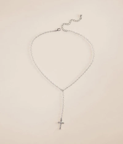 Rhinestone Cross Necklace