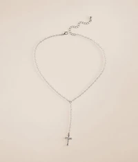 Rhinestone Cross Necklace