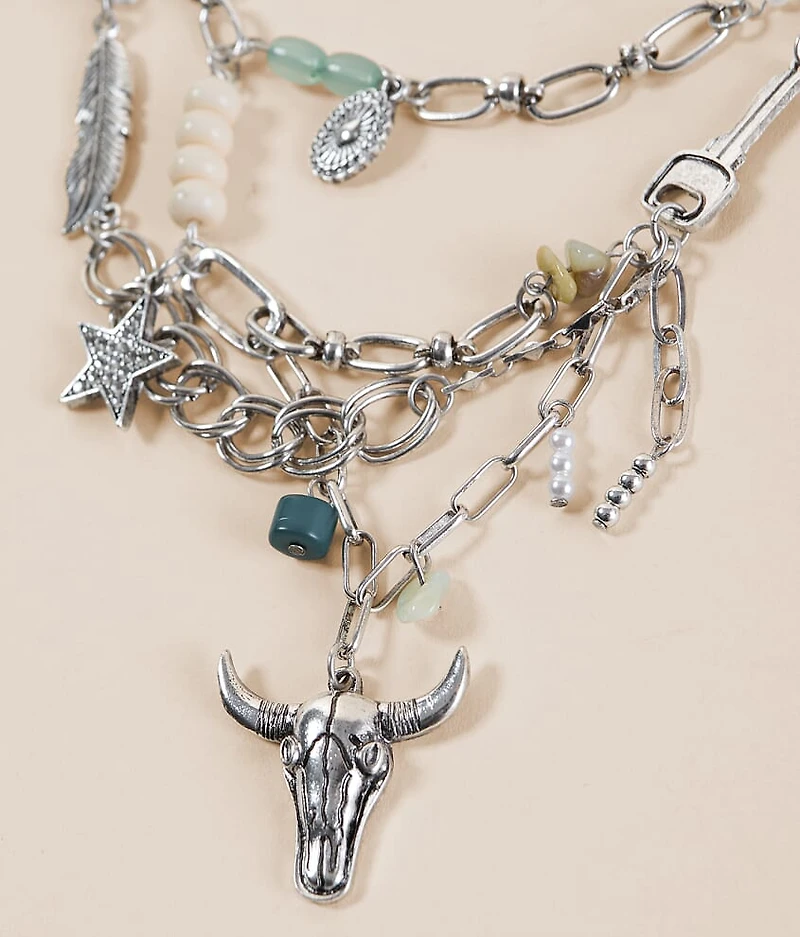 Western Charm Chip Necklace