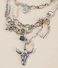 Western Charm Chip Necklace