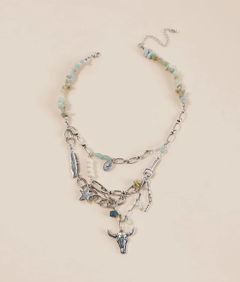 Western Charm Chip Necklace