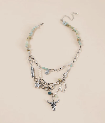 Western Charm Chip Necklace