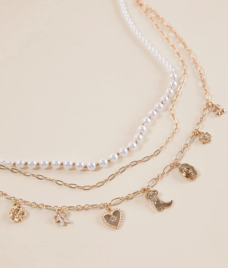 2 Pack Sophisticated Charm Necklace