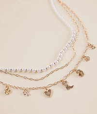 2 Pack Sophisticated Charm Necklace