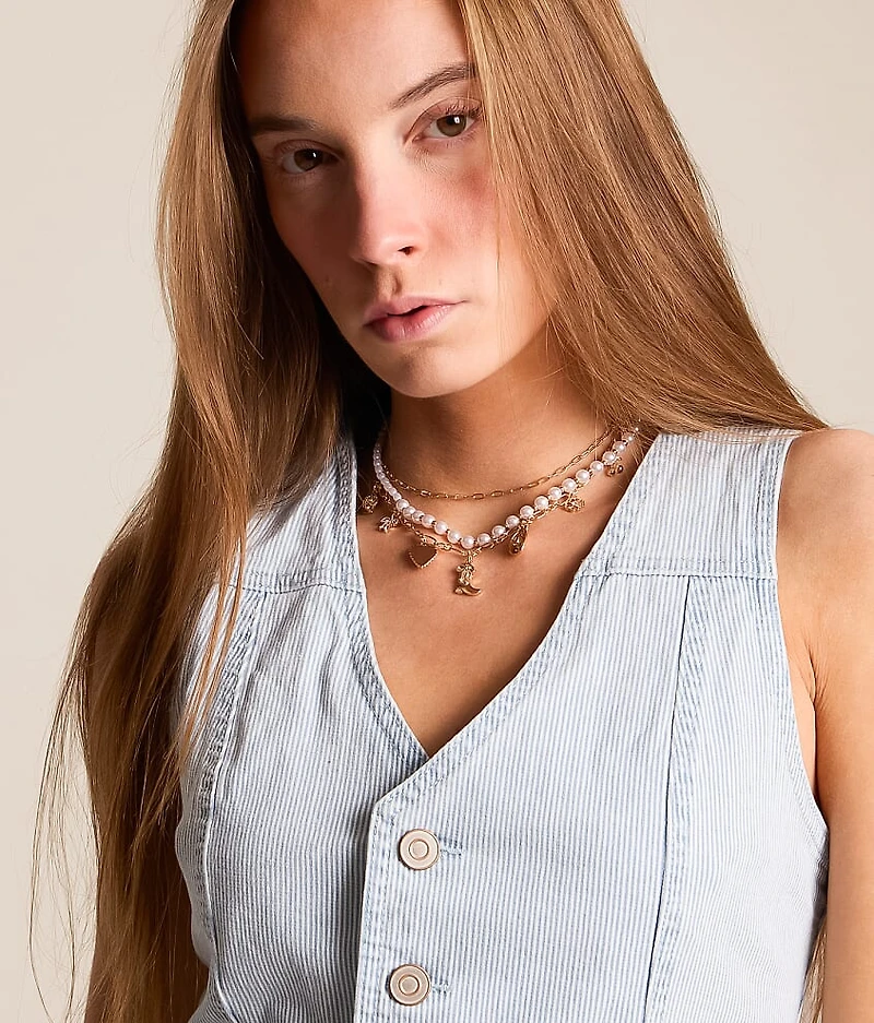 2 Pack Sophisticated Charm Necklace