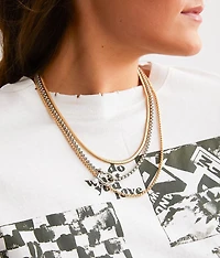 3 Pack Mixed Chain Necklace