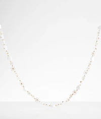 Floral Bead & Stone Necklace