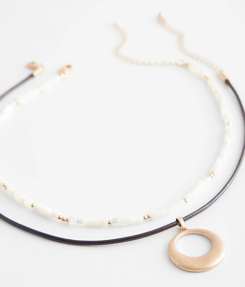 2 Pack Beaded Necklace Set