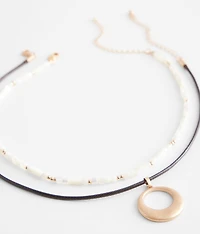 2 Pack Beaded Necklace Set