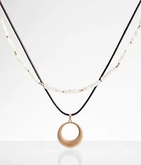 2 Pack Beaded Necklace Set