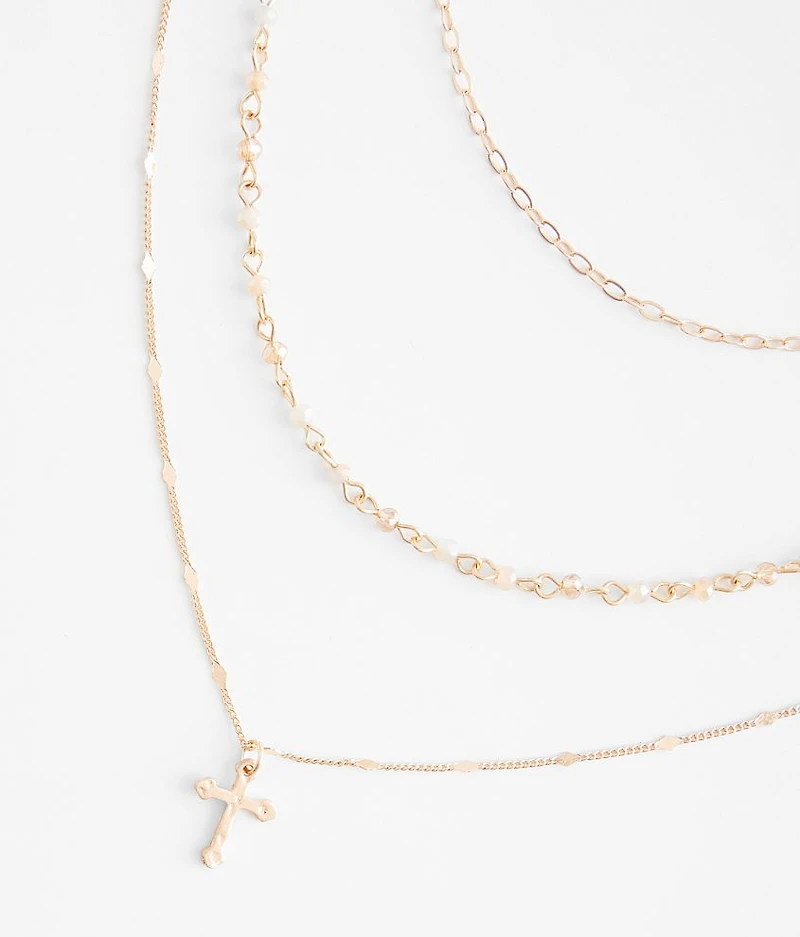 3 Pack Cross Necklace Set