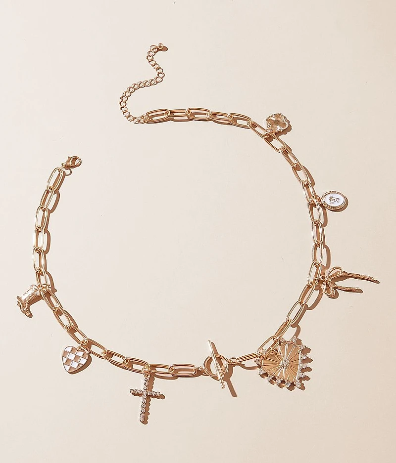 Statement Charm Necklace