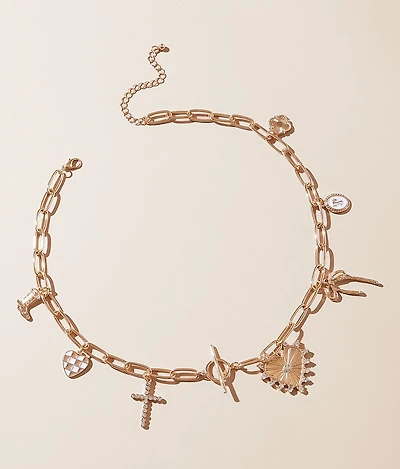 Statement Charm Necklace