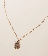 Rhinestone Pendant Necklace