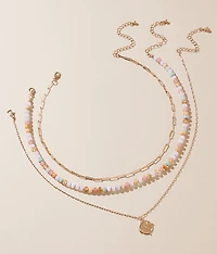 3 Pack Beaded Necklace Set