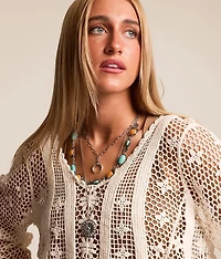 3 Pack Mixed Stone Necklace Set