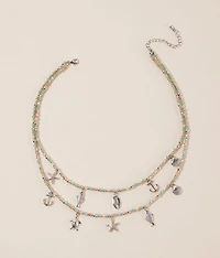 Tiered Nautical Charm Necklace