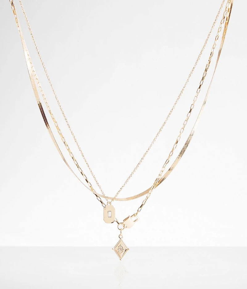Tiered Charm Necklace