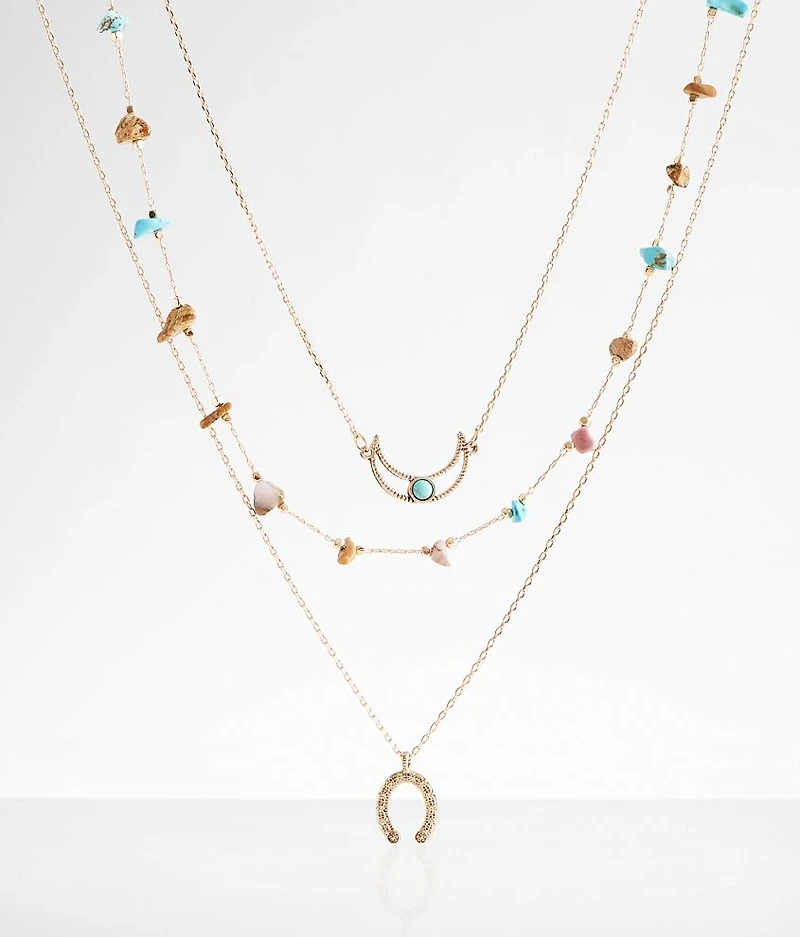 3 Pack Stone Necklace Set