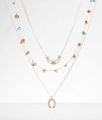 3 Pack Stone Necklace Set