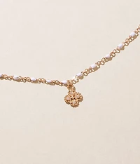 Beaded Clover Necklace