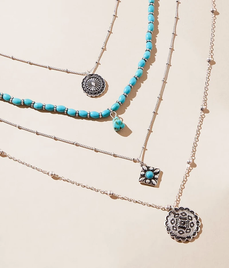4 Pack Western Necklace Set