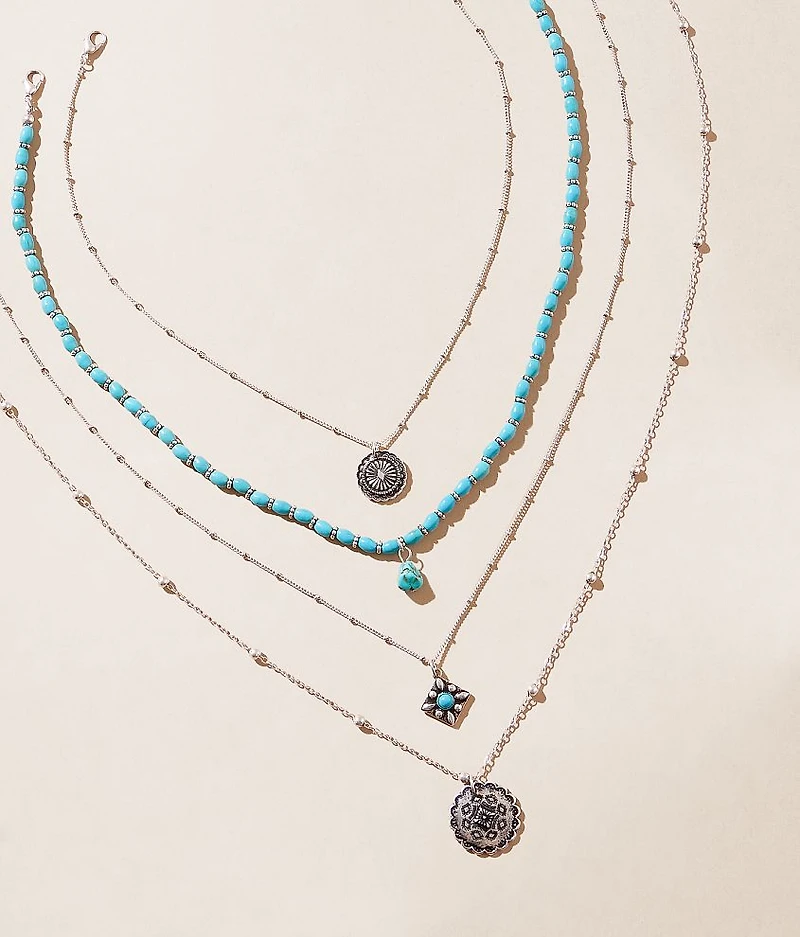 4 Pack Western Necklace Set