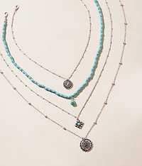 4 Pack Western Necklace Set