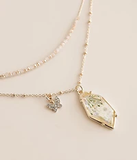 Butterfly Charm Tiered Necklace