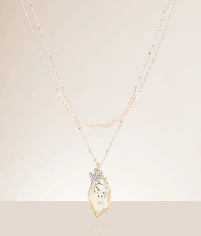 Butterfly Charm Tiered Necklace