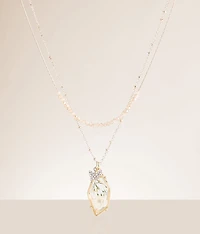 Butterfly Charm Tiered Necklace