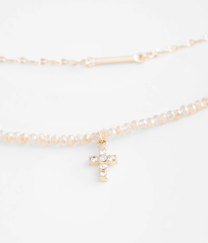 2 Pack Cross Necklace Set