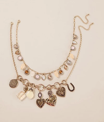 2 Pack Western Charm Necklace Set