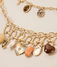 2 Pack Charm Necklace Set