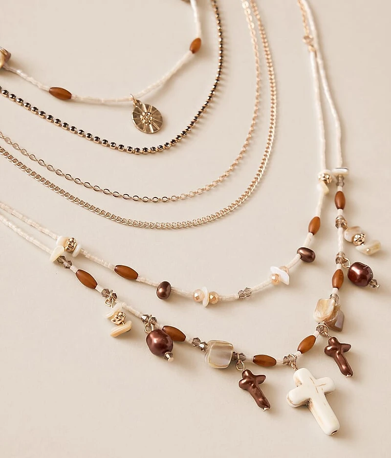 3 Pack Cross Necklace Set
