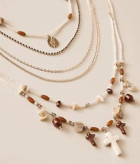 3 Pack Cross Necklace Set