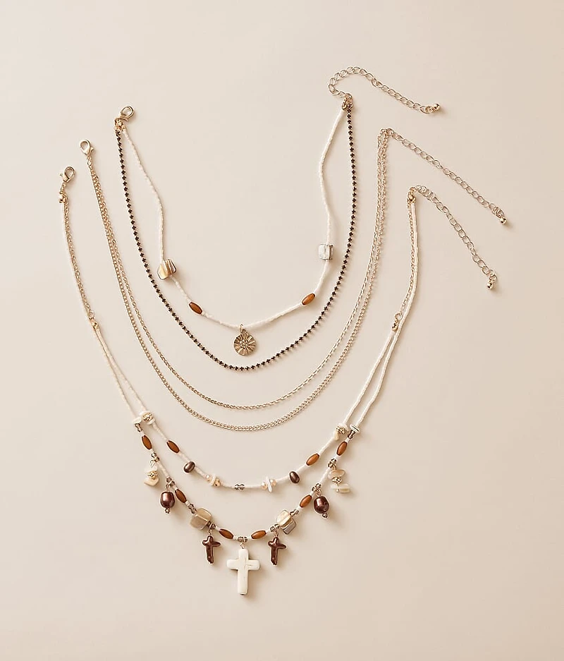 3 Pack Cross Necklace Set